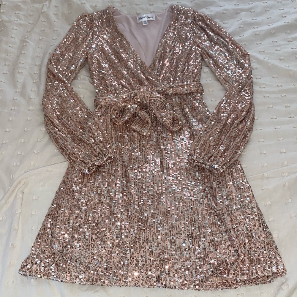 Emerald Sundae Sequin Mini Dress